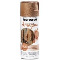 Rust-Oleum Imagine 354074 Craft Spray Paint, Glitter, Copper, 10.25 oz, Can 