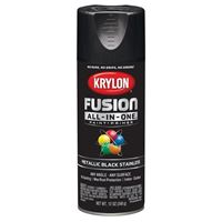 Krylon K02790007 Spray Paint, Metallic, Black Stainless, 12 oz, Can 