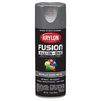 Krylon K02769007 Spray Paint, Metallic, Dark Metal, 12 oz, Can 