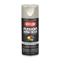 Krylon K02772007 Spray Paint, Satin, Nickel, 12 oz, Can 