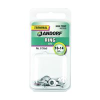 Jandorf 60898 Ring Terminal, 16 to 14 AWG Wire, #8 Stud 