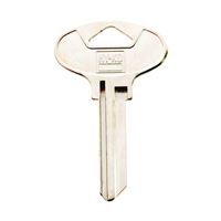 Hy-Ko 11010KW5 Key Blank, Brass, Nickel, For: Kwikset Cabinet, House Locks and Padlocks, Pack of 10 