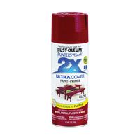 Rust-Oleum Painters Touch 2X Ultra Cover 334030 Spray Paint, Gloss, Colonial Red, 12 oz, Aerosol Can 