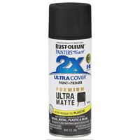 Rust-Oleum 331182 Spray Paint, Matte, Black, 12 oz, Can 