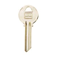 Hy-Ko 11010Y78 Key Blank, Brass, Nickel, For: Yale Cabinet, House Locks and Padlocks, Pack of 10 