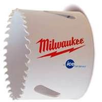 Milwaukee 49-56-0147 Hole Saw, 2-1/2 in Dia, 1-5/8 in D Cutting, 5/8-18 Arbor, Bi-Metal Cutting Edge 