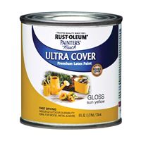 Rust-Oleum 1945730 Enamel Paint, Water, Gloss, Sun Yellow, 0.5 pt, Can, 120 sq-ft Coverage Area 