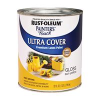 Rust-Oleum 1945502 Enamel Paint, Water, Gloss, Sun Yellow, 1 qt, Can, 120 sq-ft Coverage Area 