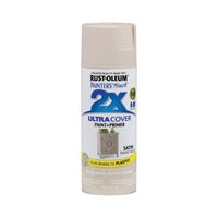 Rust-Oleum Painters Touch 2X Ultra Cover 334092 Spray Paint, Satin, Smokey Beige, 12 oz, Aerosol Can 