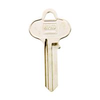 Hy-Ko 11010SE1 Key Blank, Brass, Nickel, For: Segal Cabinet, House Locks and Padlocks, Pack of 10 
