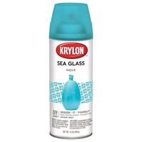 Krylon K09057000 Spray Glass Spray Paint, Sea Glass, Aqua, 12 oz, Aerosol Can 