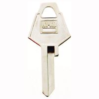 Hy-Ko 11010XL7 Key Blank, Brass, Nickel, For: XL Cabinet, House Locks and Padlocks, Pack of 10 