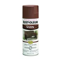 Rust-Oleum 7774830 Rust Preventative Spray Paint, Low Satin, Chestnut, 12 oz, Can 