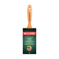 Wooster 4413-3 Paint Brush, 3 in W, 3-3/16 in L Bristle, Synthetic Fabric Bristle, Varnish Handle 