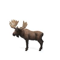 Schleich-S 14781 Figurine, 3 to 8 years, Moose Bull, Plastic 