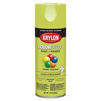 Krylon K05512007 Enamel Spray Paint, Gloss, Citrus Green, 12 oz, Can 