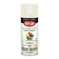 Krylon K05524007 Enamel Spray Paint, Gloss, Ivory, 12 oz, Can 