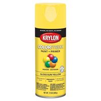 Krylon K05541007 Enamel Spray Paint, Gloss, Sun Yellow, 12 oz, Can 