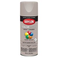 Krylon COLORmaxx K05600007 Spray Paint, Matte, Sand Dollar, 12 oz, Aerosol Can 