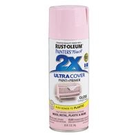 Rust-Oleum Painters Touch 2X Ultra Cover 334028 Spray Paint, Gloss, Candy Pink, 12 oz, Aerosol Can 