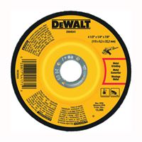DeWALT DW4541 Grinding Wheel, 4-1/2 in Dia, 1/4 in Thick, 7/8 in Arbor, 24 Grit, Coarse, Aluminum Oxide Abrasive, Pack of 25 
