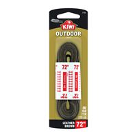 Kiwi 70452 Boot Lace, Rawhide Leather, Dark Brown, 72 in L, Pack of 3 