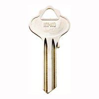 Hy-Ko 11010IN35 Key Blank, Brass, Nickel, For: ILCO Cabinet, House Locks and Padlocks, Pack of 10 