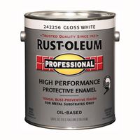 RUST-OLEUM PROFESSIONAL 242256 Protective Enamel, Gloss, White, 1 gal Can, Pack of 2 