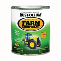 RUST-OLEUM SPECIALTY 7449502 Farm Equipment Enamel, Caterpillar Yellow, 1 qt Can 
