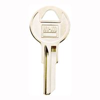 Hy-Ko 11010Y105 Key Blank, Brass, Nickel, For: Yale Cabinet, House Locks and Padlocks, Pack of 10 
