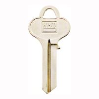 Hy-Ko 11010LO1 Key Blank, Brass, Nickel, For: Lori Cabinet, House Locks and Padlocks, Pack of 10 