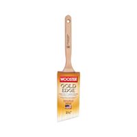 Wooster 5236-2-1/2 Paint Brush, 2-1/2 in W, 2-15/16 in L Bristle, Polyester Bristle, Semi-Oval Angle Sash Handle 