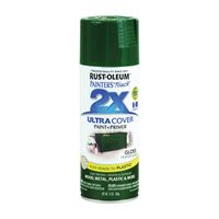 Rust-Oleum Painters Touch 2X Ultra Cover 334034 Spray Paint, Gloss, Hunter Green, 12 oz, Aerosol Can 