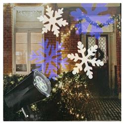 Hometown Holidays 92410 Motion Projector, 300 mA, 120 V, LED Lamp, Blue/White Light, Black, Pack of 10 