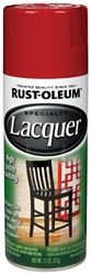 RUST-OLEUM SPECIALTY 243826 Lacquer Spray, Liquid, Chinese Red, 11 oz, Can