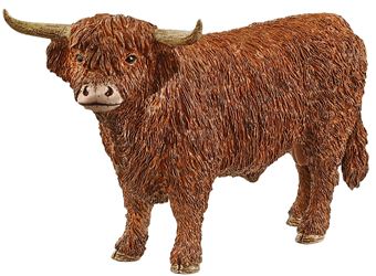 Schleich-S Farm World Series 13919 Toy, 3 to 8 years, Highland Bull, Plastic 