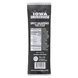 STICK MEAT SPICY JALAPENO 4OZ  12 Pack