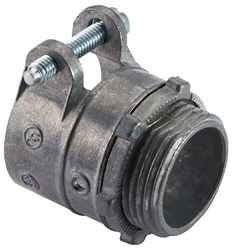 Halex 20421 Squeeze Connector, 1/2 in, Zinc-Plated