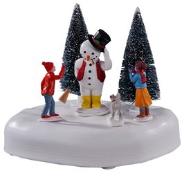 Lemax 14835 Frosty Says Hi! Figurine, Battery Operated, 4.5 V, Pack of 8 