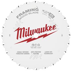 Milwaukee 48-40-0820 Circular Saw Blade, 8-1/4 in Dia, 5/8 in Arbor, 24-Teeth, Carbide Cutting Edge 