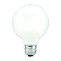 Sylvania 15882 Incandescent Lamp, 40 W, G25 Lamp, Medium Lamp Base, 260 Lumens, 2850 K Color Temp, Soft White Light 