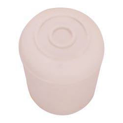 ProSource FE-50647-B Furniture Leg Tip, Round, Rubber, White, 1-1/4 in Dia, 1.7 in H, Pack of 48 