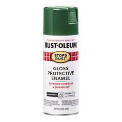 Rust-Oleum 7738830 Rust Preventative Spray Paint, Gloss, Hunter Green, 12 oz, Can 