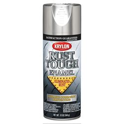 Krylon Rust Tough K09213007 Rust Preventative Spray Paint, Metallic, Aluminum, 12 oz, Can 