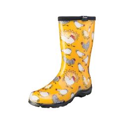 Sloggers 5016CDY-08 Rain and Garden Boots, 8 in, Chicken, Daffodil Yellow 