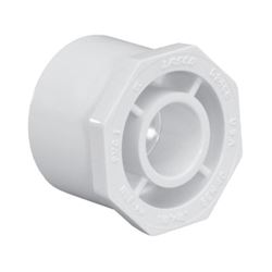 IPEX 035679 Reducer Bushing, 4 x 3 in, Spigot x Socket, PVC, White, SCH 40 Schedule, 220, 260 psi Pressure 