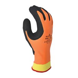 Showa 406XL-09.RT Gloves, XL, Orange 