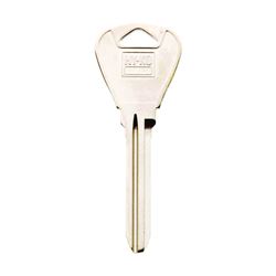 Hy-Ko 11010H70 Key Blank, Brass, Nickel, For: Ford, Lincoln, Mercury Vehicles, Pack of 10 