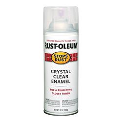 Rust-Oleum 7701830 Rust Preventative Spray Paint, Gloss, Crystal Clear, 12 oz, Can 