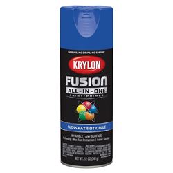 Krylon K02716007 Spray Paint, Gloss, Patriotic Blue, 12 oz, Can 